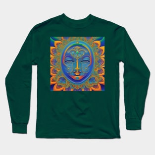 New World Gods (15) - Mesoamerican Inspired Psychedelic Art Long Sleeve T-Shirt